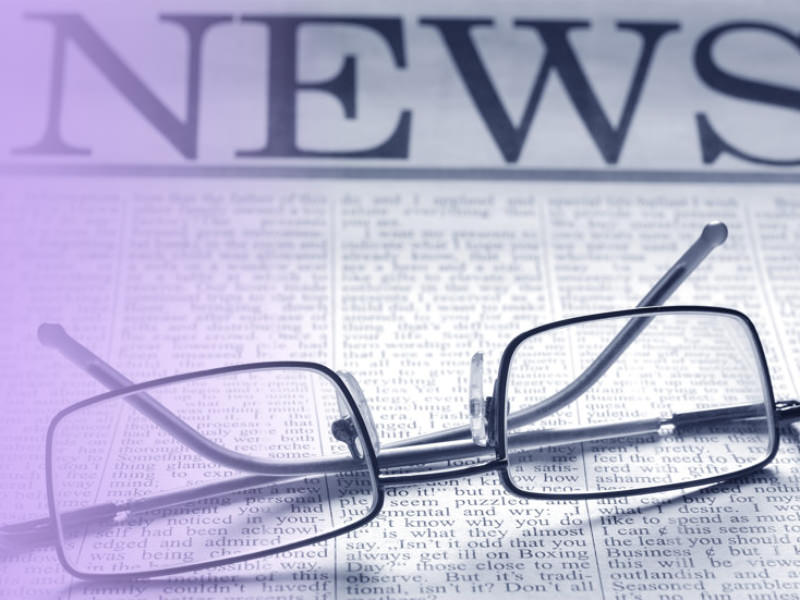 News Glasses White Pink 1