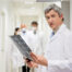 Radiologist holding film hallway cropped 1